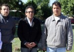 Cantero (d), junto a Guzmán y Blanco, quienes le ofrecieron retornar al Ejecutivo.
