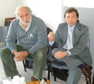 gripe1 El director de Epidemiología, Alejandro Peralta, y el secretario de Salud, Matías Bertol.