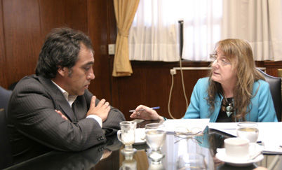 Sandro Guzmán y Alicia Kirchner.