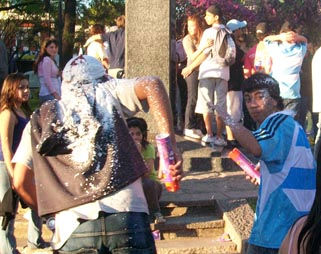 Las nieves en aerosol, a la orden del día.