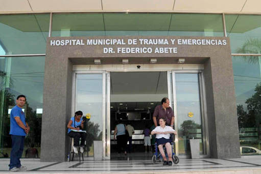 hospital El hospital Federico Abete, en cuyo laboratorio se estudian los casos sospechosos.