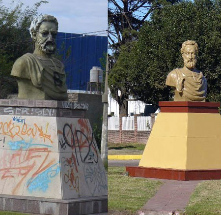 imagen El busto de Güemes volvió a lucir como nuevo.