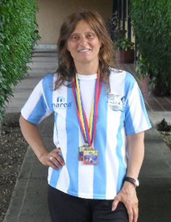 Passalacqua, con las medallas del primer puesto en Venezuela.