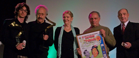 Los actores Juan José Jusid y Patricia Castell participaron de la entrega de premios en 2009.