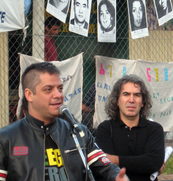 Gastón Gonçálvez y Pablo Llonto fueron oradores en el festival.
