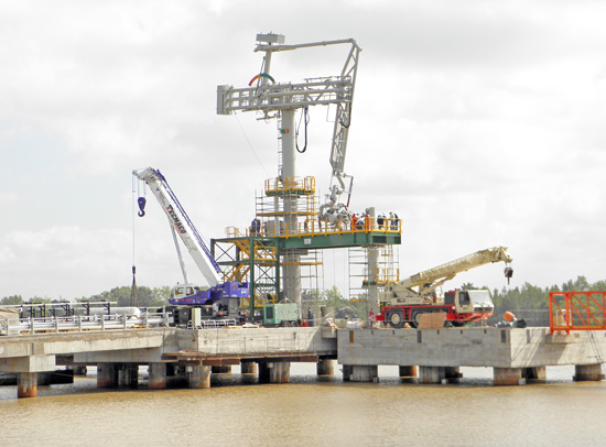 La construcción del puerto demandó una ingeniería y tecnología de altísimo nivel.