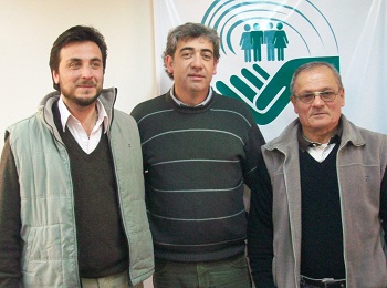 Gómez, de Eco; González, de CCISE; y Sguiglia, del Erill, realizaron el lanzamiento de la campaña.