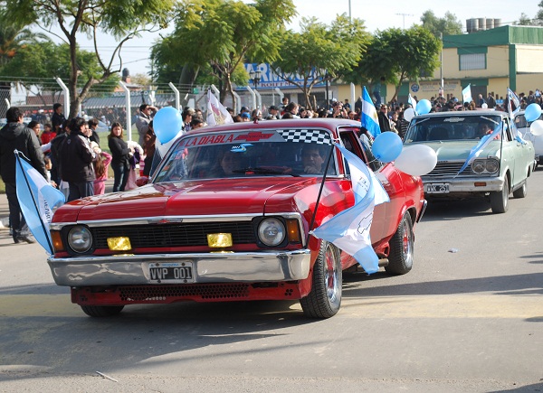 Las agrupaciones de autos de diversas marcas dijeron presente con coches envueltos en celeste y blanco.