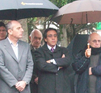 Guzmán, este miércoles, en el homenaje al general San Martín.