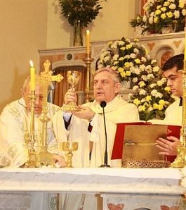 La misa fue celebrada por el nuncio apostólico.