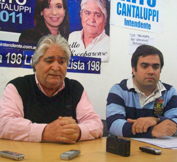 Cantaluppi y Lavisse, durante la conferencia de prensa.