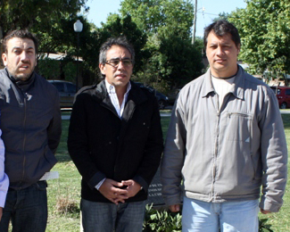 Cantero (d), junto a Guzmán y Blanco, quienes le ofrecieron retornar al Ejecutivo.