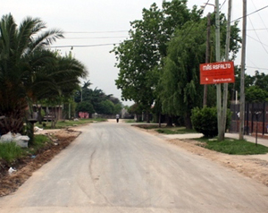 La obra abarca tres calles.