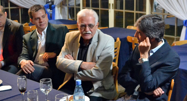 Cónclave. El ex presidente del Bnaco Central mantuvo una reunión con dirigentes y empresarios en Loma Verde.